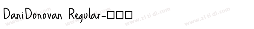 DaniDonovan Regular字体转换